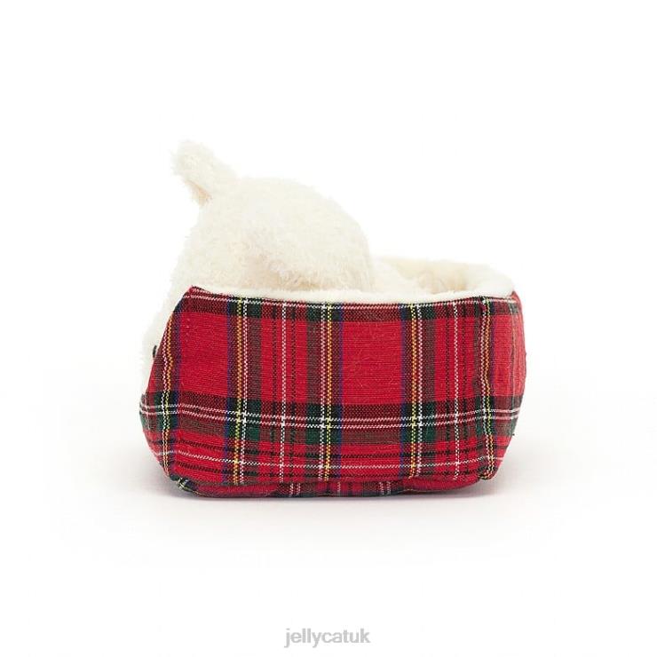 Jellycat Toy V248Z289 Napping Nipper Westie Black and White