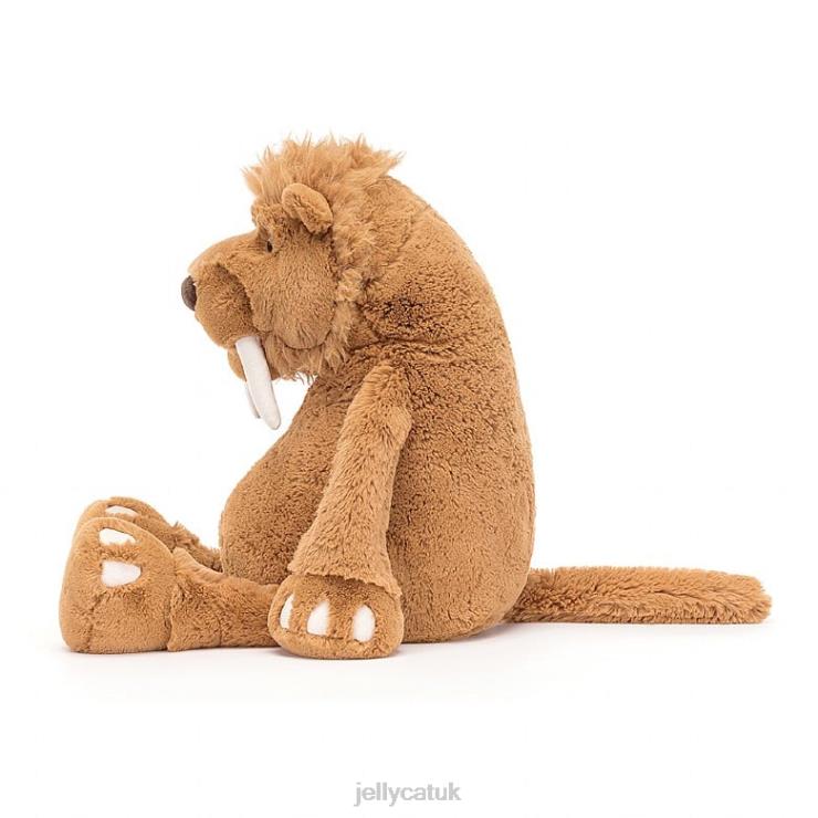 Jellycat Toy V248Z394 Stellan Sabre Tooth Tiger Brown