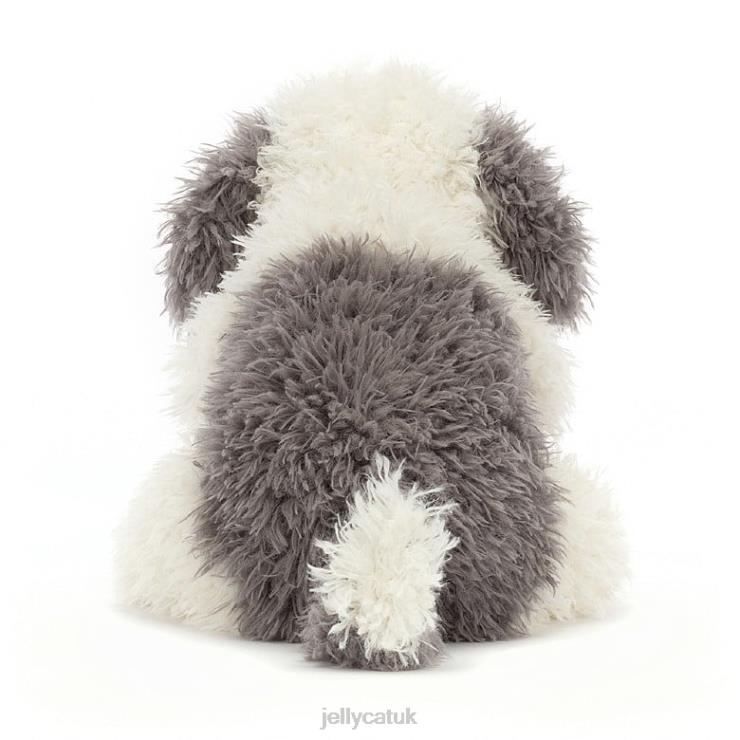 Jellycat Toy V248Z403 Floofie Sheepdog Grey and White