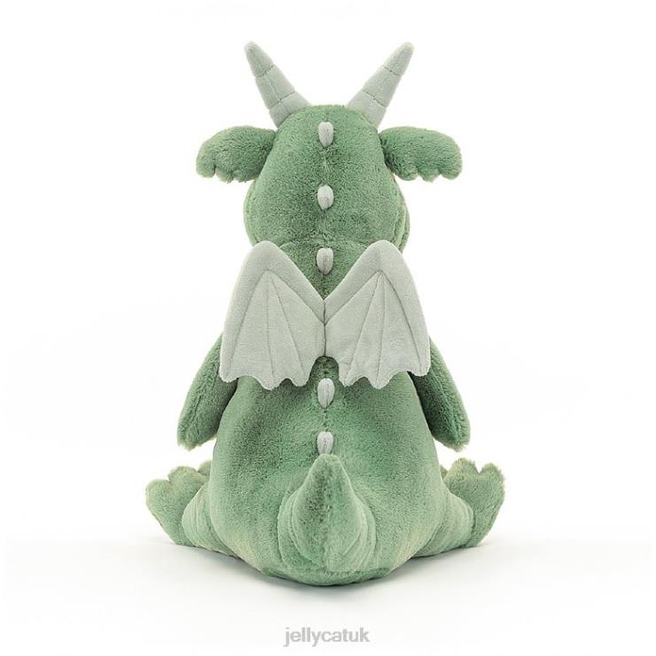Jellycat Toy V248Z583 Adon Dragon Green