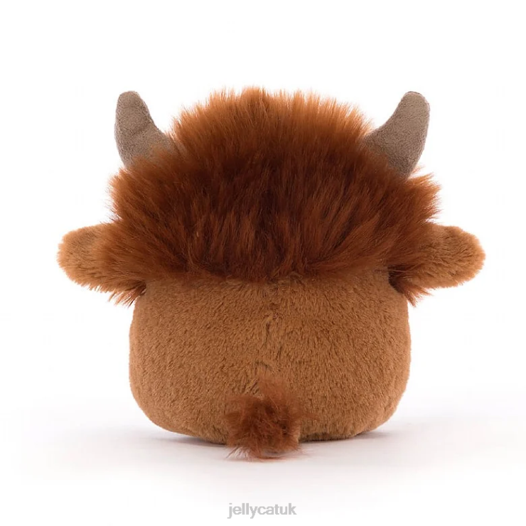 Jellycat Toy V248Z82 Amuseabean Highland Cow Brown
