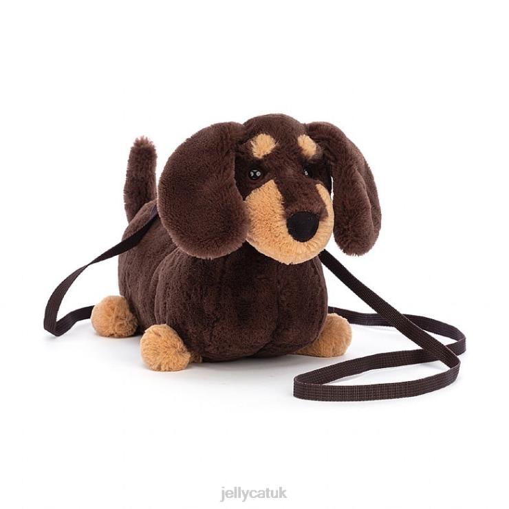 Jellycat Bag V248Z72 Otto Sausage Dog Bag Brown