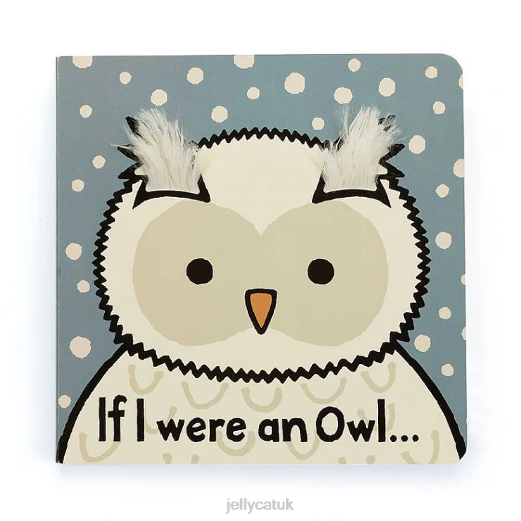 Jellycat Book V248Z695 If I Were an Owl Board Book Multi-colour