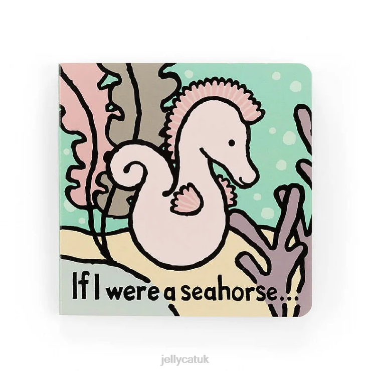 Jellycat Book V248Z758 If I Were A Seahorse Book Multi-colour