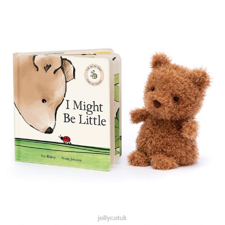Jellycat Book V248Z726 I Might Be Little Book and Little Bear Brown