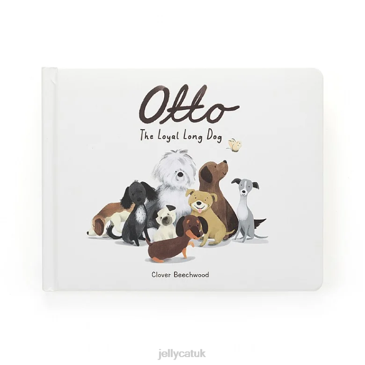 Jellycat Book V248Z799 Otto the Loyal Long Dog Book Multi-colour