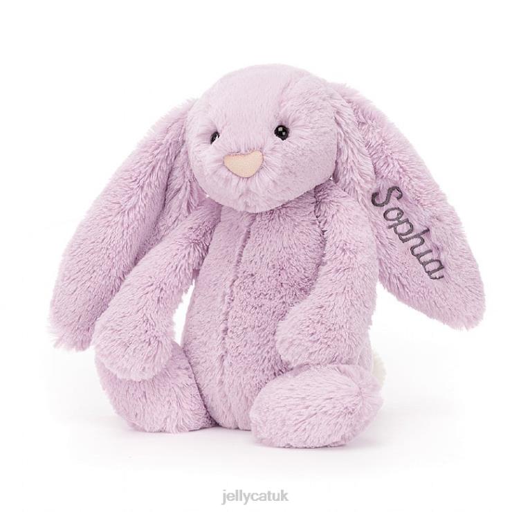 Jellycat Toy V248Z92 Personalised Bashful Bunny Medium Lilac
