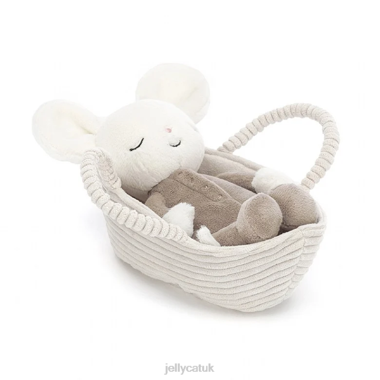 Jellycat Toy V248Z388 Rock-a-Bye Mouse Cream